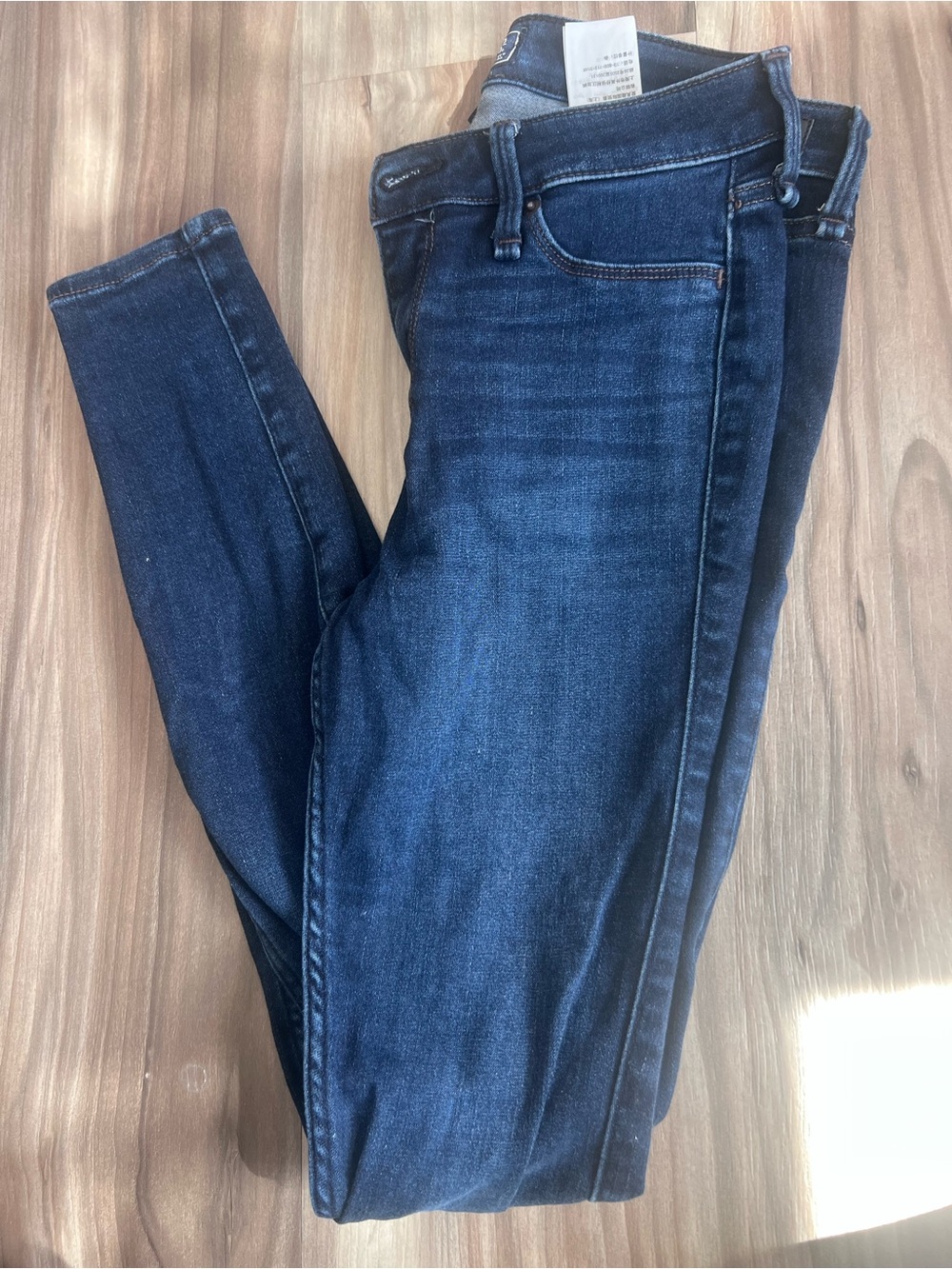 Abercrombie & Fitch Women's Dark Indigo Skinny Jeans
